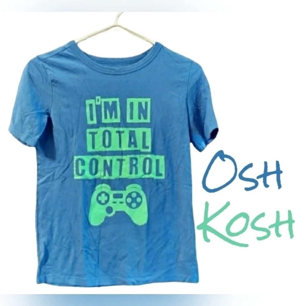 Osh Kosh tee Size 10-12 blue boys - Picture 1 of 6
